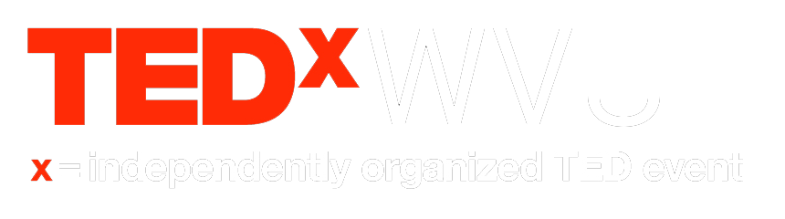 Logo: TEDxWVU x = independently organized TED event